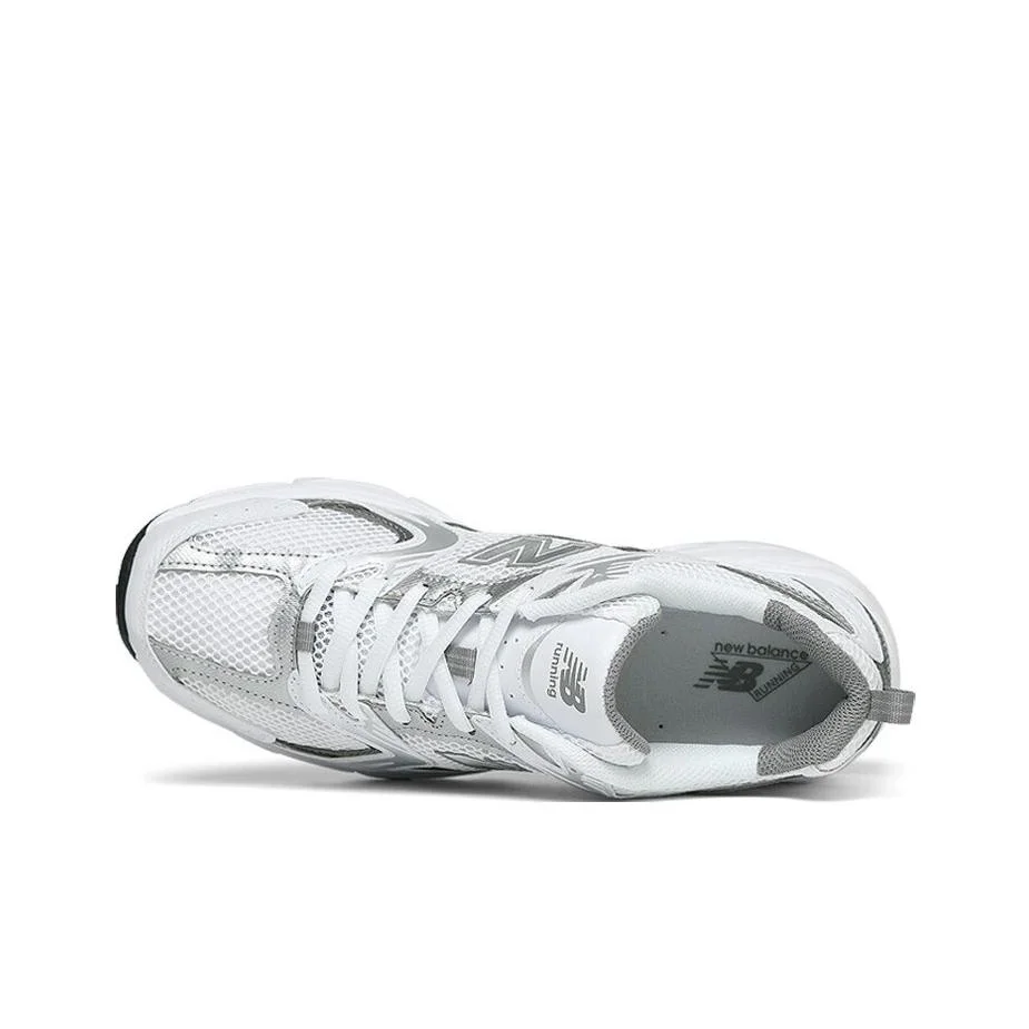 حذاء الجري New Balance NB 530 Millennium Wind Mesh من الجلد الصناعي المقاوم للتآكل وجيد التهوية بقصة منخفضة للرجال والنساء