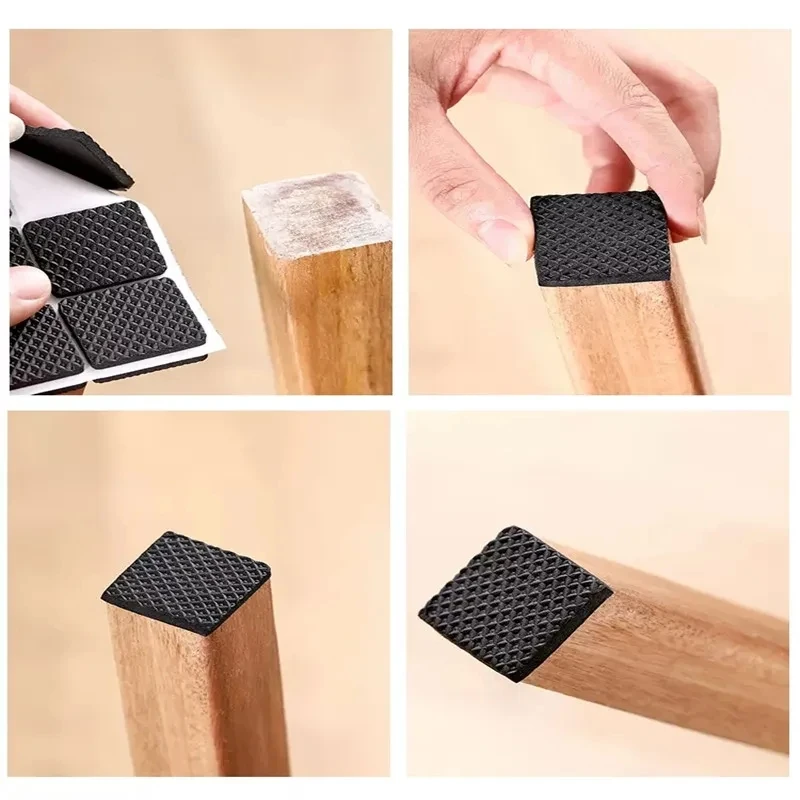Self Adhesive Furniture Feet Pads Thickened 5mm Anti Scratch Floor Anti Slip Mute Mats Chair Table Leg Bumper Protection Mats