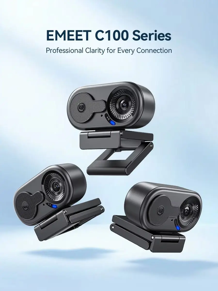 Kamera internetowa 1080P/2K/4K Full HD EMEET C100 USB do komputera, do wideokonferencji — zdjęcie produktu 7