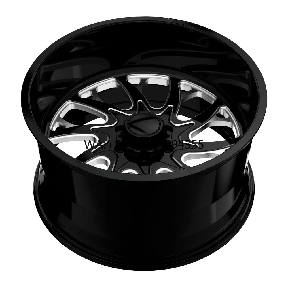 

24-30 Inch Five Spoke Forged New Gloss Black Precision Machined High Strength Aluminum Alloy Forged Wheels