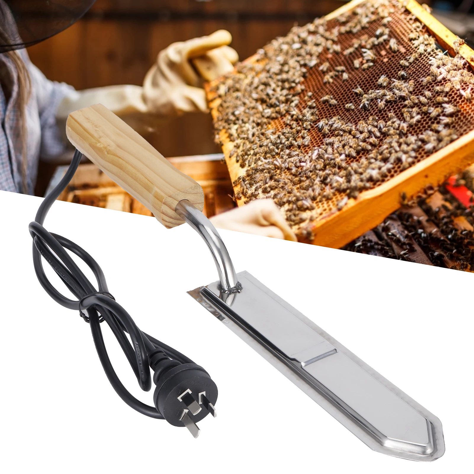 

Electric Scraping Honey Cutter Uncapping Knife Bee Beekeeping Tools Equipment