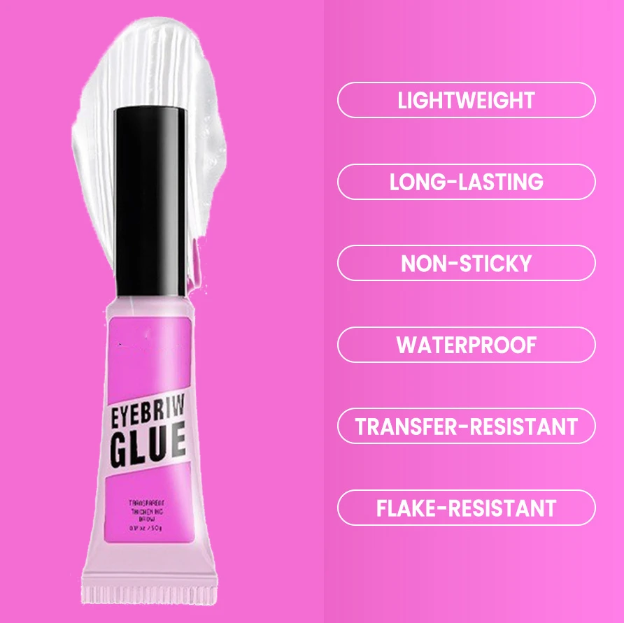 Eyebloggstyling Cream Waterproof 3D Clear, Maquillage à séchage rapide, Mascara Sculpt, Sourcils sauvages naturels, Gel fixateur, Avertir les cosmétiques