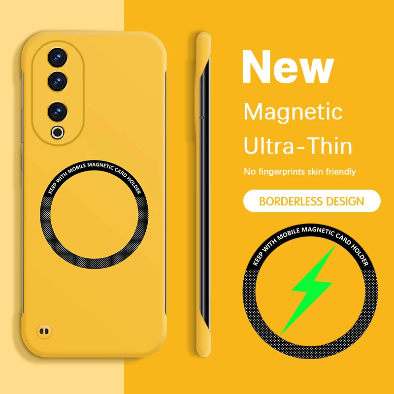 Magnetic Shockproof Case for Honor 90 Pro GT 90Pro 90GT 5G Thin Hard PC Wireless Charging Camera Protection Original Back Covers