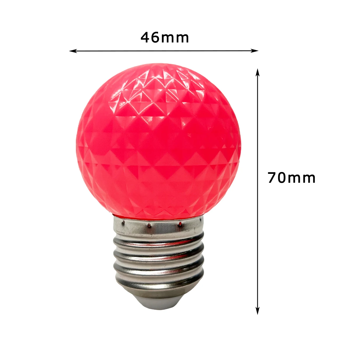 Imagem -02 - Multicolor 2w Globe Led Bulb E27 B22 110v 220v Cores Abacaxi Forma Decoração Lâmpada 360 Graus Lighitng para Home Party