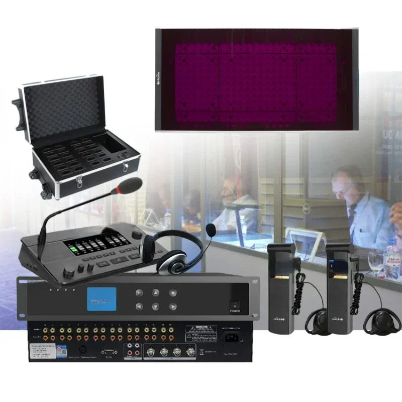Hot SalesDurable Digital Infrared Simultaneous Translation Interpretation System Wireless Conference Interpreter Equipment