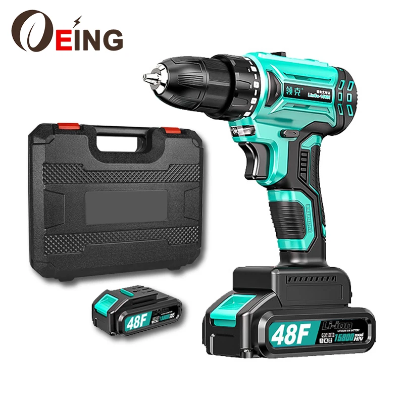 18V Brushless Cordless Drill Electric Hand Drill Screwdriver 2 Speed 23+1 Torque Setting Lithium Battery Power Tool Fit Makita