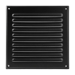 250x250mm Metal Louver Vent Cover Square Vent Exterior Wall Grille Cover Heating Cooling & Vents Plate Insect Screen Cover