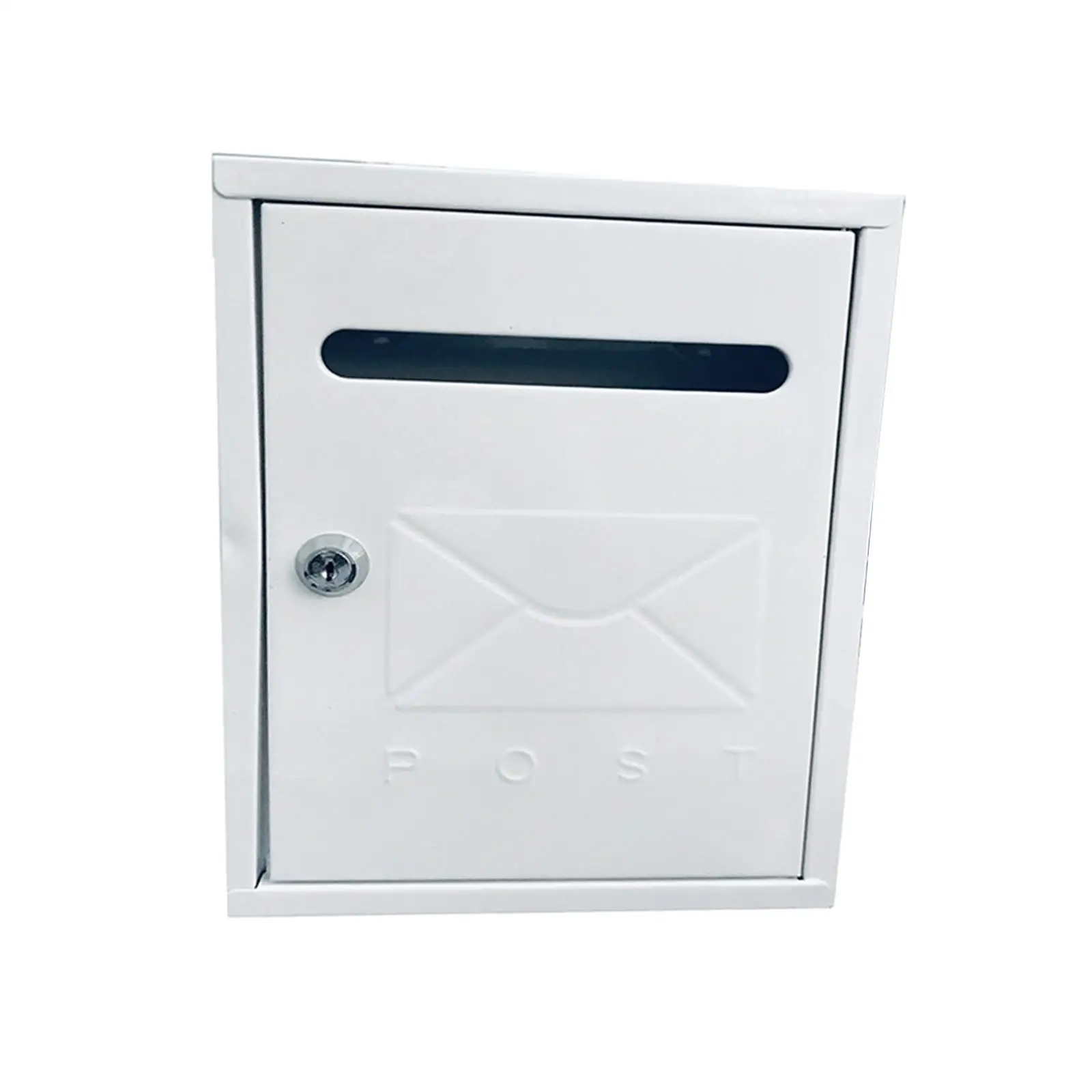 Outside Wall Mount Mailbox with Key Lock 8.5x12x2.8inch Weatherproof for Rural or Contemporary Apartment Scratch Resistant