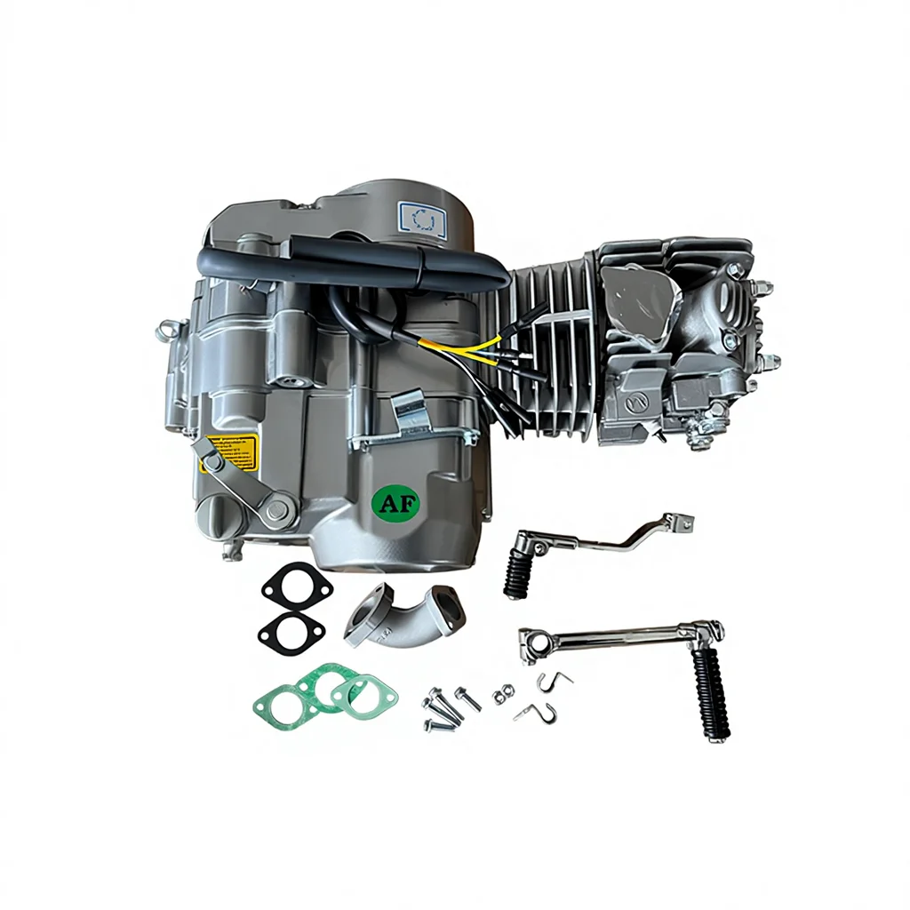 Off-road Motorcycle 140CC 2 Stroke Oil-Cooled Kick Start Hand Clutch Aluminum Cylinder 1 Cylinder YX140 Engine Assembly！！