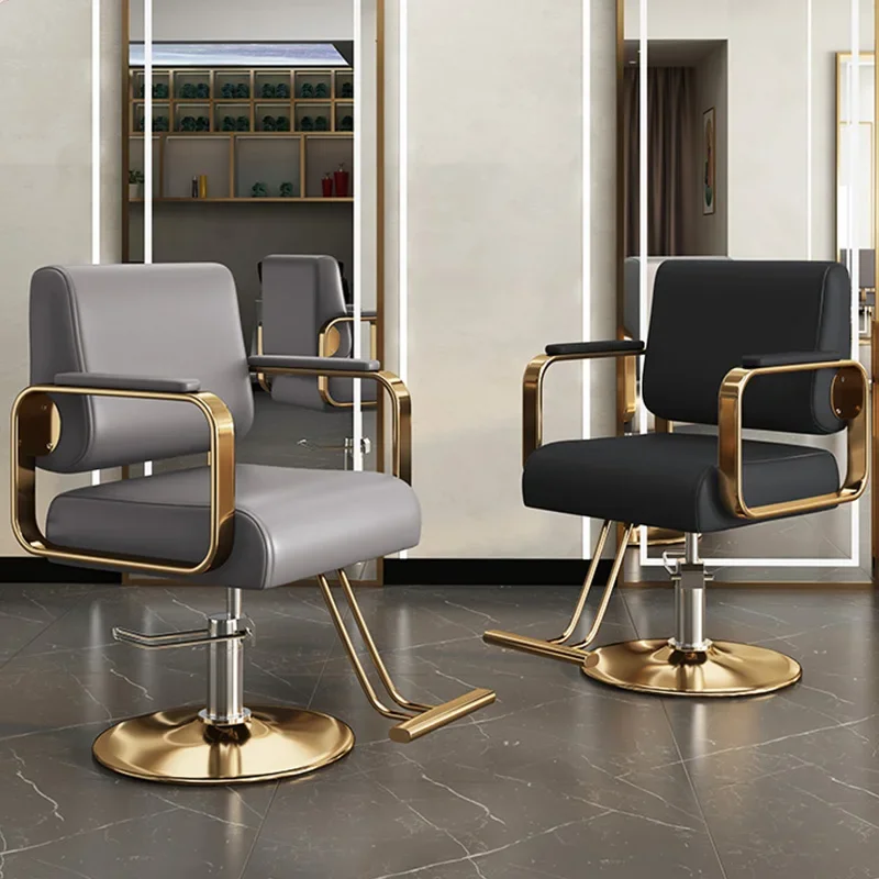 Luxury Unique Barber Chairs Professional Minimalist Modern Salon Chairs Comfortable Silla De Corte De Pelo Salon Furniture