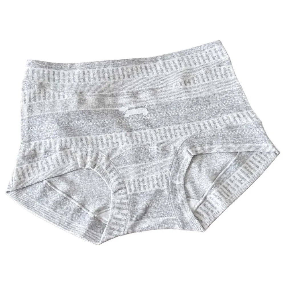 

Нижнее белье, женские хлопковые трусики, хлопковые трусики с промежностью, бесшовное нижнее белье с рисунком щенка и кошки, дышащее нижнее белье с цветочным узором снежинки