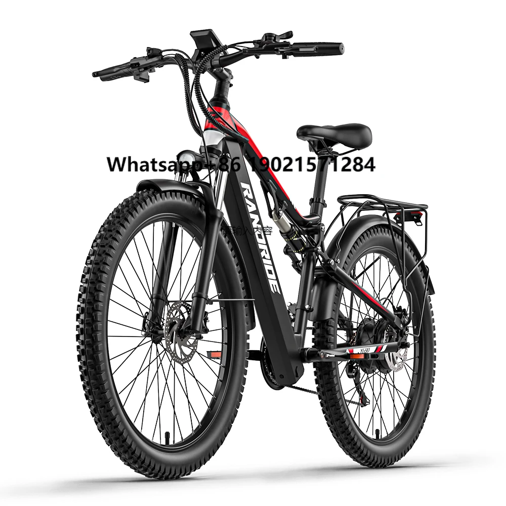 

RANDRIDE YG90 CE/ECE Approved Electric Mountain Bike Full Suspension 27.5 Inch E-Bike Brushless Motor Hydraulic Disc Brakes