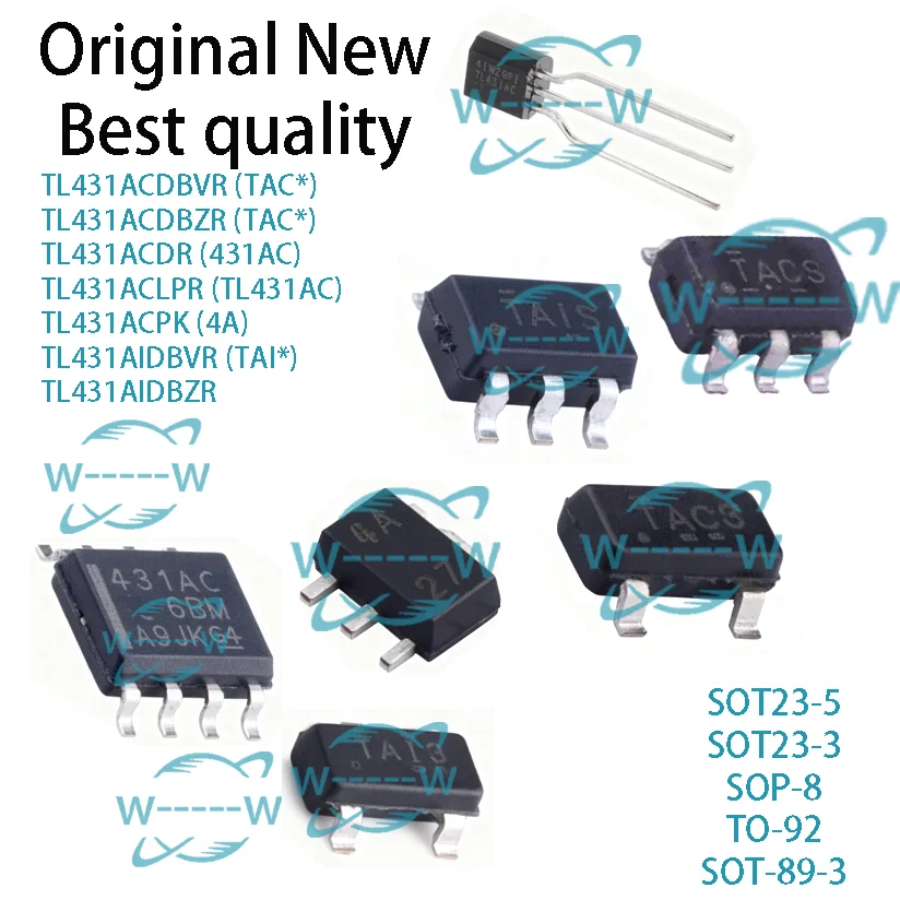 (10-50 PCS) TL431ACDBVR TL431ACDBZR TAC TL431ACDR 431AC TL431ACLPR TL431AC TL431ACPK 4A TL431AIDBVR TAI TL431AIDBZR IC CHIP