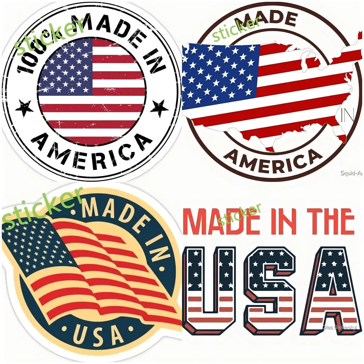 

Made in USA Car Sticker and Decal Motorcycle Auto Decoration Laptop Trunk Waterproof Accessories