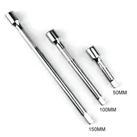 50/100/150mm Long Extension Bar 1/4 Drive Ratchet  Socket Extension Bar Ratchet Wrench Extender Extension Rod Tool Accessory
