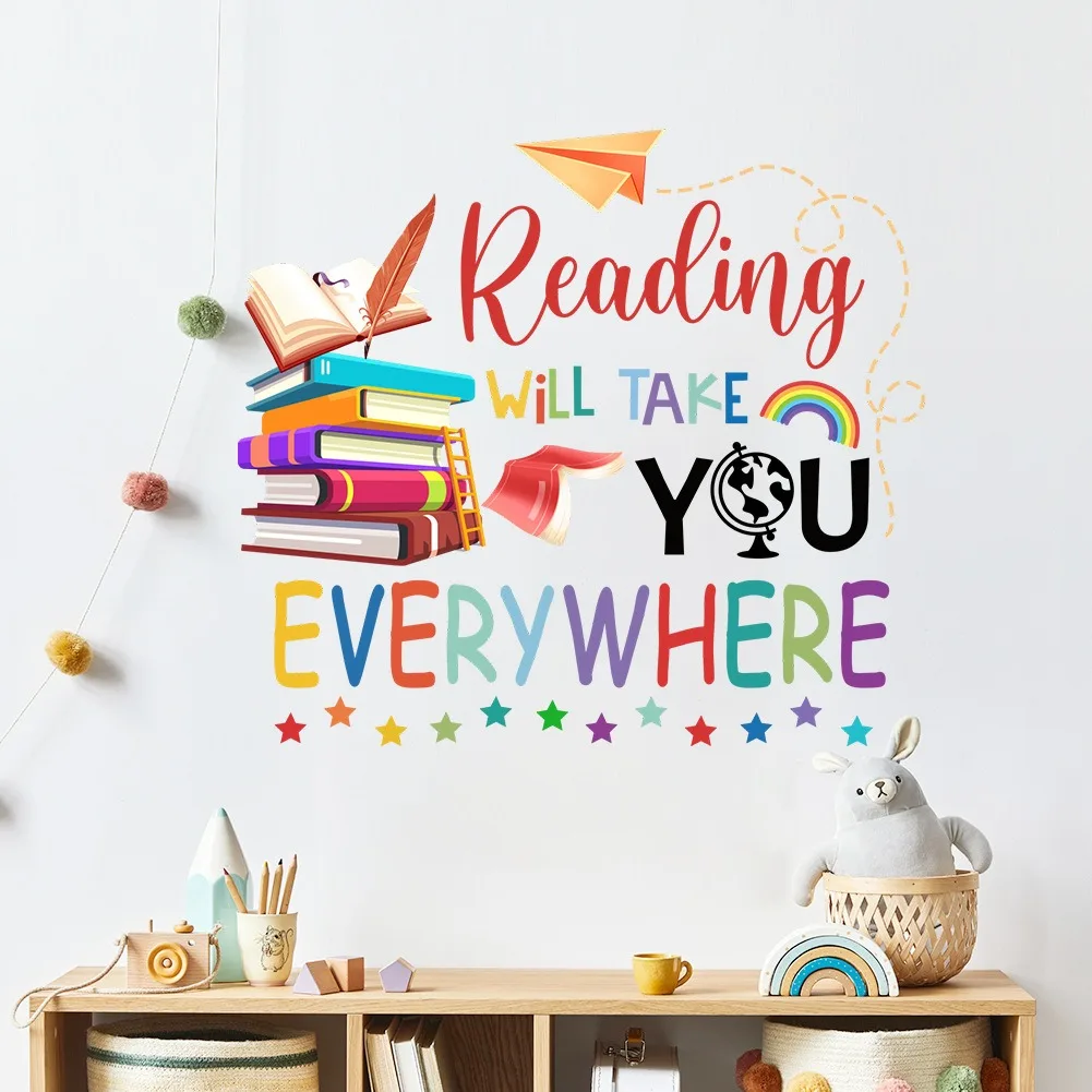 Colorful English Slogan Inspirational Wall Stickers Vinyl Art Stickers For Home Decoration In Children's Rooms