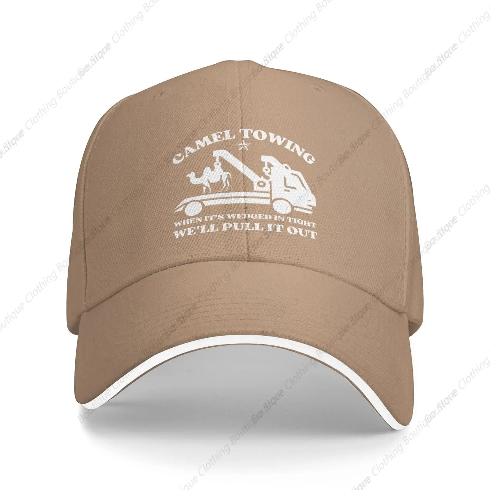 

Camel Towing Trucker Hat Camel Towing Hat for Men Women When It's Wedged in Tight We'll Pull It Out Hat Baseball Cap Natural