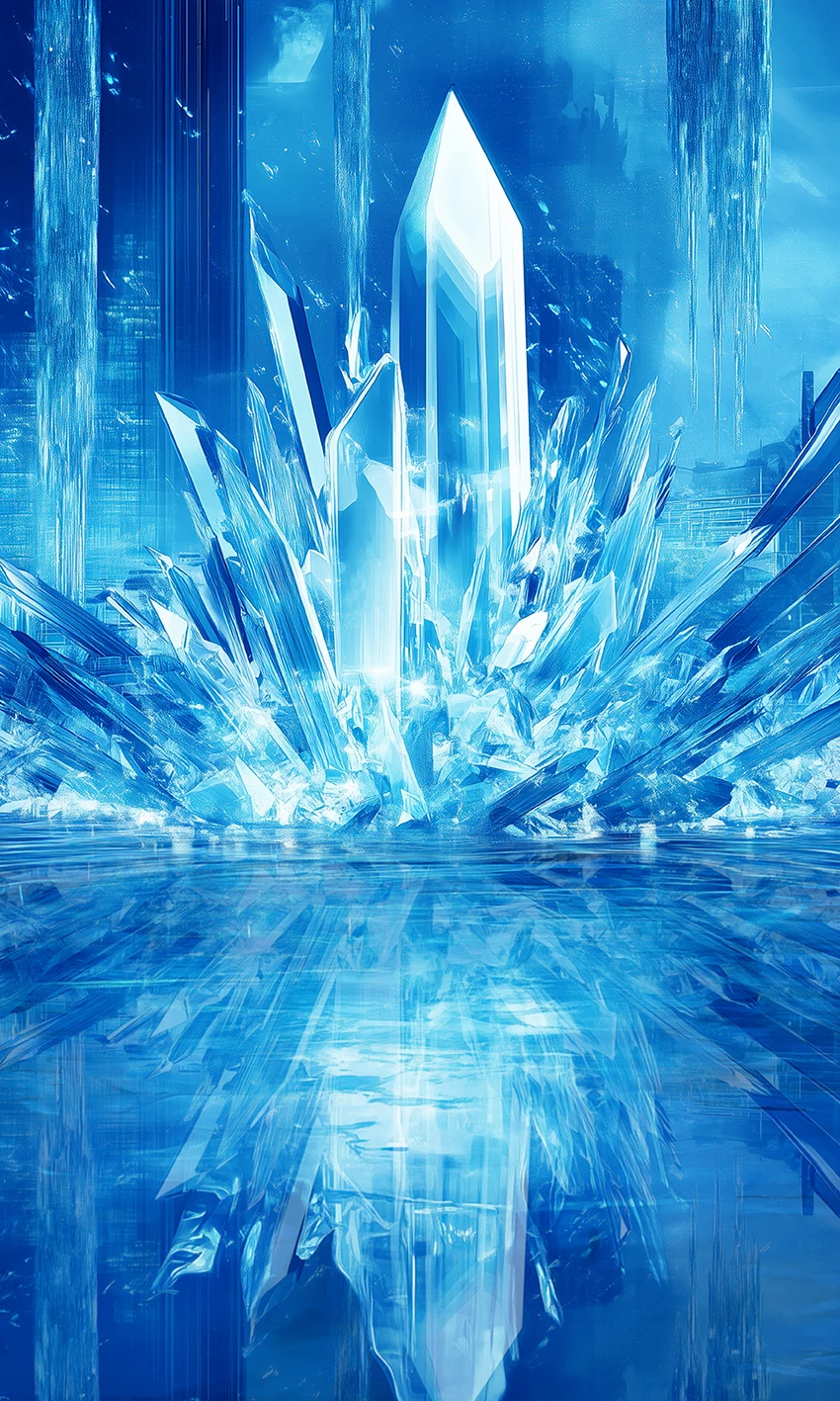 Mehofond Snow Frozen Photography Backdrop Snowflake Wonderland Castle Decor Kids Baby Birthday Party Cake Smash Photo Background view 6