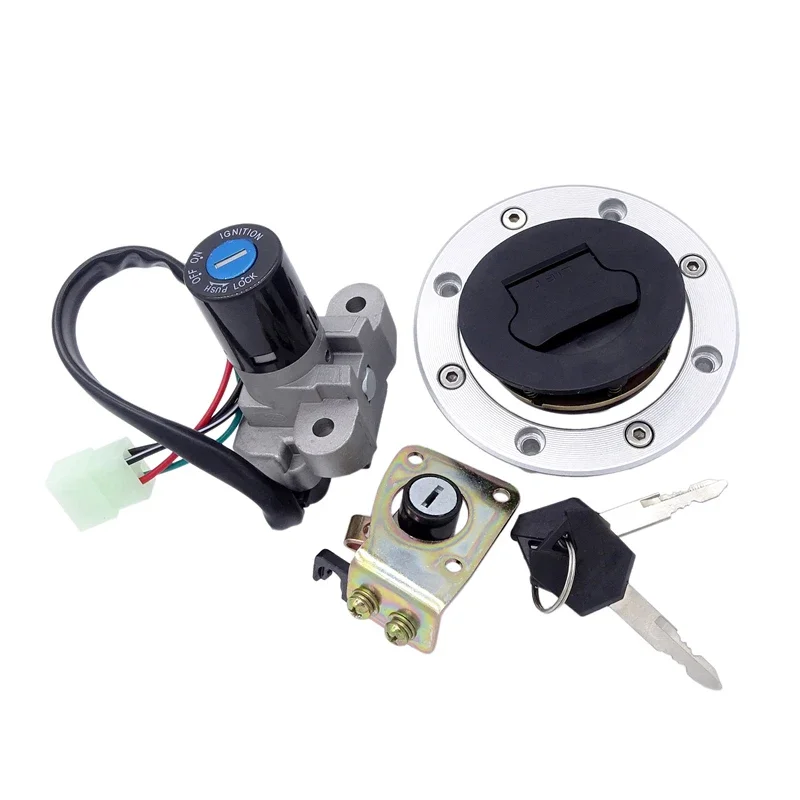 

Motorcycle Ignition Switch Seat Fuel Gas Cap Tank Cover Lock Kit for Suzuki GSXR1000 SV650 TL1000R GSF1200 GS500 RGV250 Key Lock