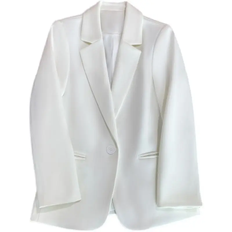 Manteau Blazer pour femmes, surdimensionné, revers d'affaires, manches longues, tendance, vêtements d'extérieur amples, col en V, poches avec nœud papillon, Streetwear