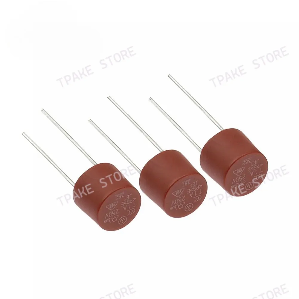 10PCS 382 Round Fuse Slow Blow T0.5A 500mA 1A 2A 2.5A 3.15A 4A 5A 6.3A 8A 10A 250V Plastic LCD TV Power Board