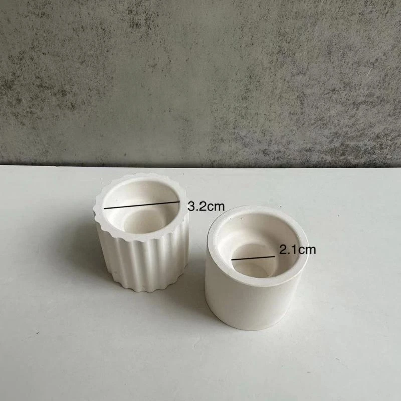 حامل شموع بمرآة مستديرة مصنوعة يدويًا، كوب شمع الشاي لحفل المباركة