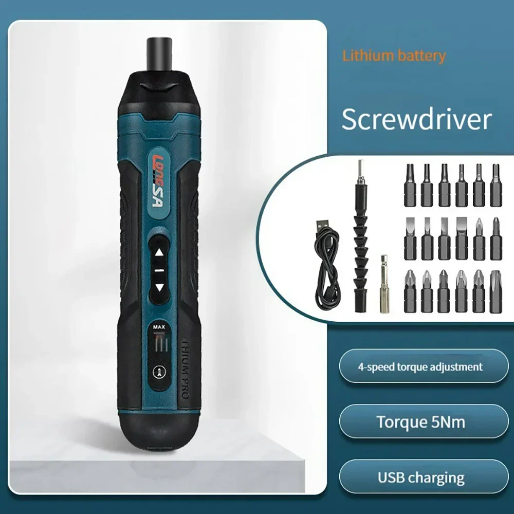 3.6V Cordless Drill Electric Screwdriver Set Mini Multi-function Precision Screwdriver Charging Drill Tool Wireless Rechargeable