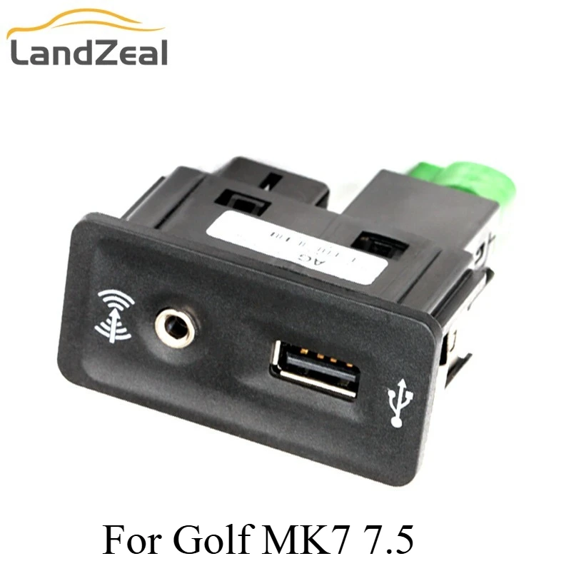 

5G0035222E USB+AUX Interface Connector Adapter Kit CarPlay Switch For VW Golf 7 MK7 7.5
