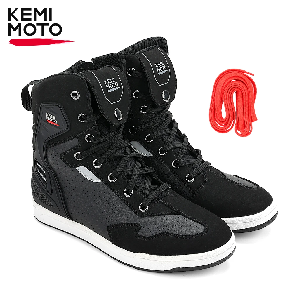 Boots Men High-top Shoes Professional Casual Anti-collision Anti-slip Protection Durable Outdoor Motorcycle Riding Equipments