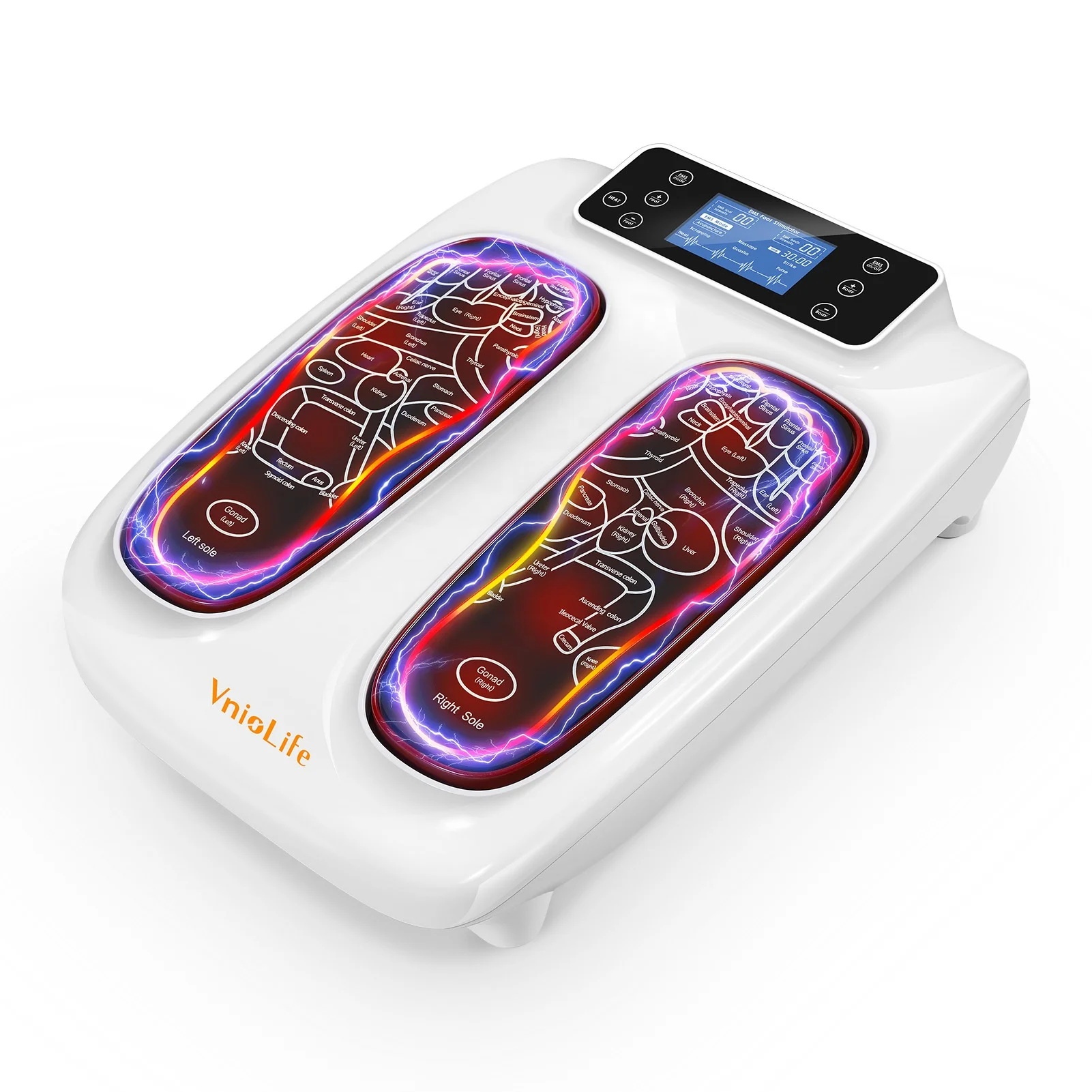 EMS Foot Massager for Neuropathy EMS Muscle Stimulator Foot Massager with Heat for Foot & Body Pain Relief