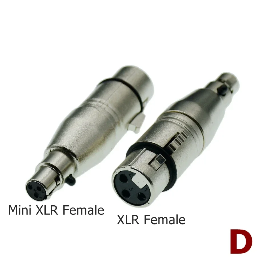 XLR 3 Pin Male Female Jack to 3.5mm 1/8\