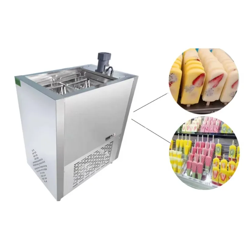 Automatic 240pcs/times Popsicle Making Machine Commercial Stick Ice Cream Machine for Ice Lolly Popsicle Making customized
