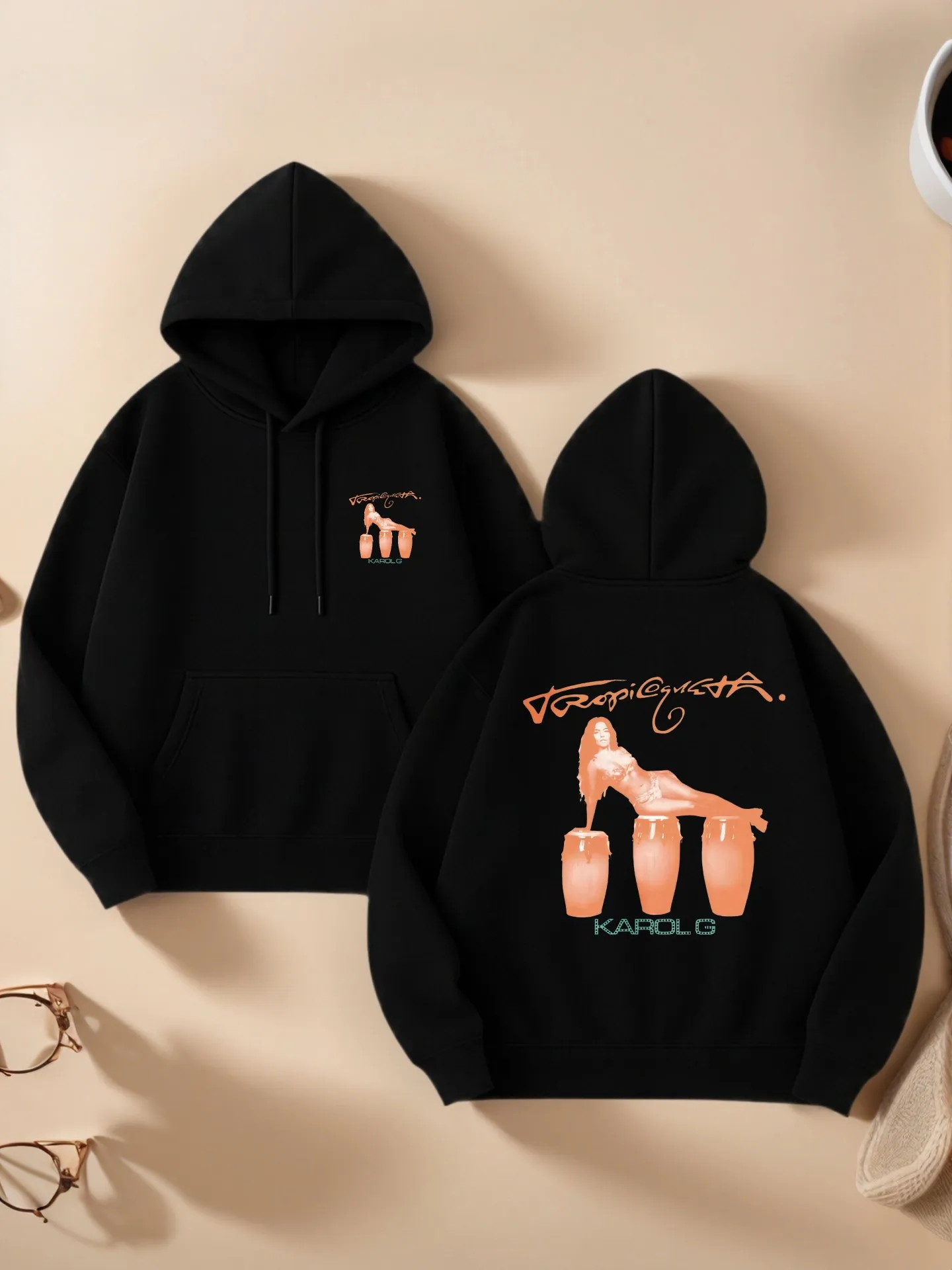 

Женская толстовка с рисунком, стиль Y2K, винтажный графический принт, мягкая ткань, повседневная повседневная одежда, для молодых мужчин