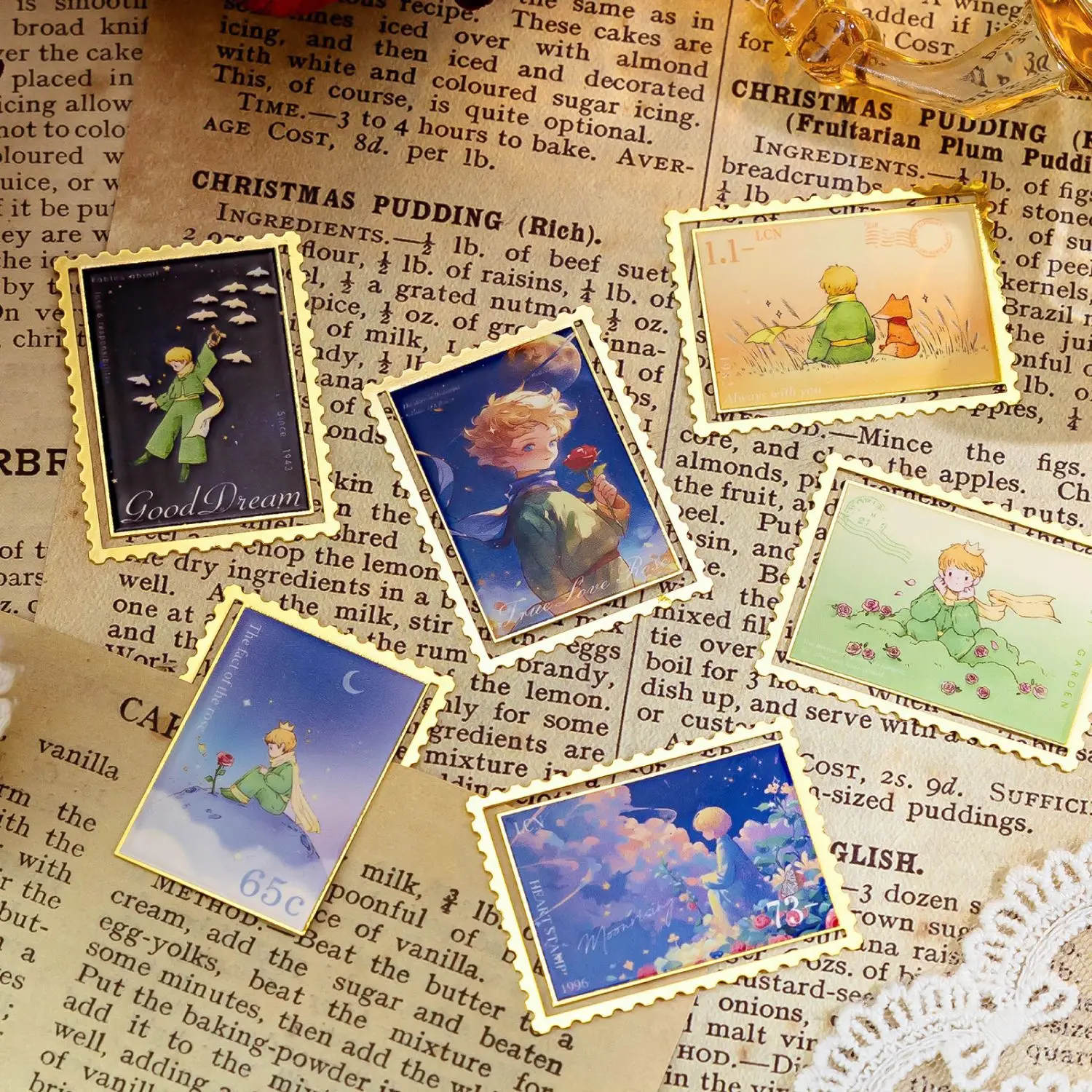 Metal Bookmarks Golden Hollow Bookmark The Little Prince Theme Book Mark Bookmarks for Book Lovers Writers Readers Children