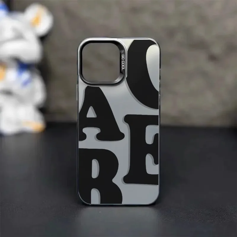 

Минималистичный английский чехол для телефона, подходящий для iPhone 16, 15, 14, 13, 12, 11 Pro/Max/Plus, противоударная задняя крышка