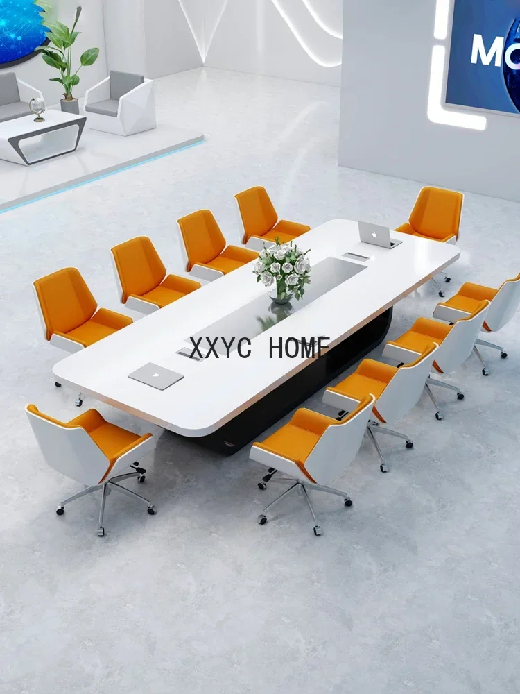 Modern Large Office Training Negotiation Table Long Table and Chair Combination
