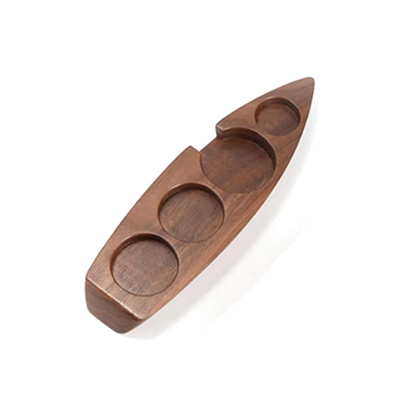

ABJT-58Mm Wood Coffee Powder Hammer Base Coffee Filter Screen Holder Coffee Maker Support Base Rack Coffee Accessories