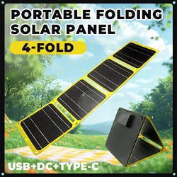 40W Foldable Solar Panel Dual USB +DC Solar Cell Portable Folding Waterproof Solar Charger Outdoor Mobile Power Bank Charger