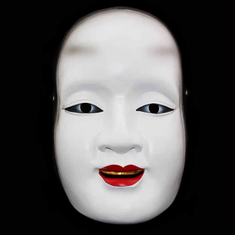 

Resin Prajna Japanese Noh Cosplay Mask for Decorative Halloween Party Costume