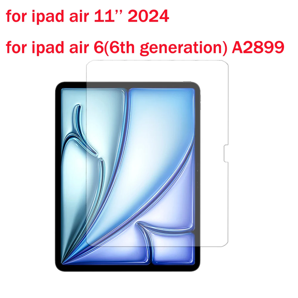 

1PC Glass screen protector for ipad air 11 2024/ipad air 6(6th generation) anti-scratch tablet protective 9HD hardness film