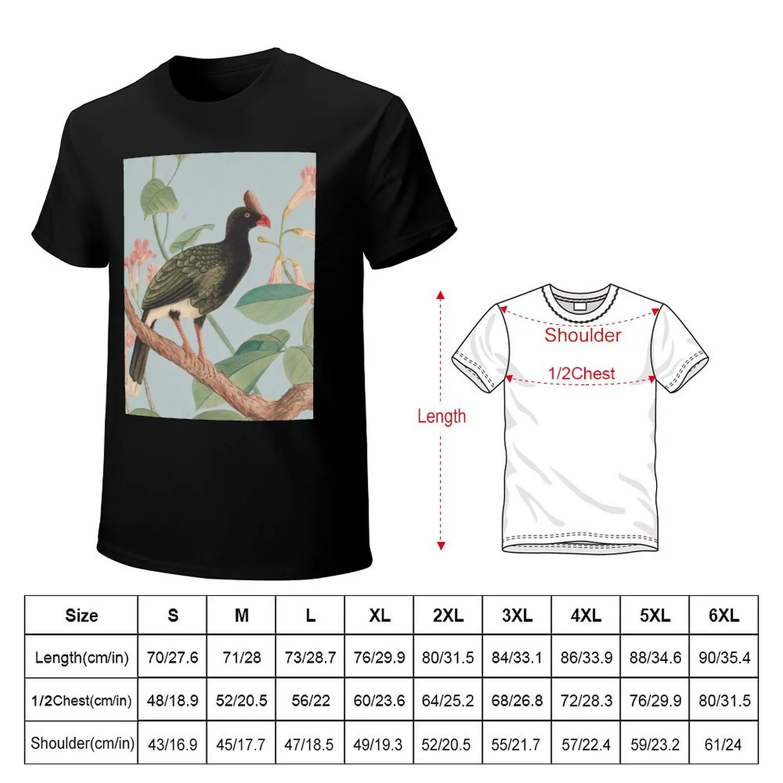 Helmeted Curassow T-Shirt Functional Casual Short Sleeve Tee