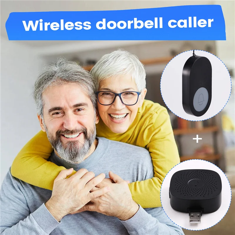 CQMF-Caregiver Pager Wireless Call Button Elderly Assistance Products Forpatient/Disabled Monitoring
