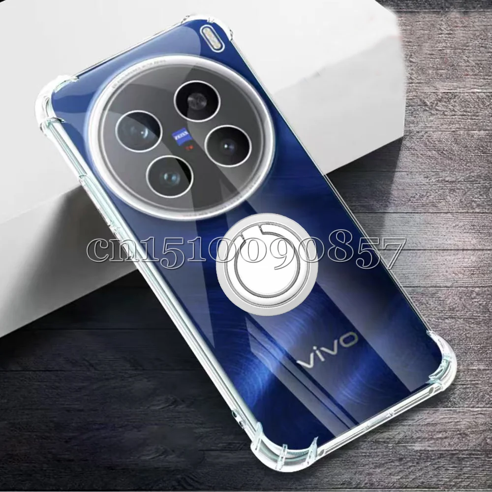 

Ring Holder Reinforced Corners Camera Protection Back Phone Kickstand Case Cover for VIVO X200 Pro X200Pro Mini
