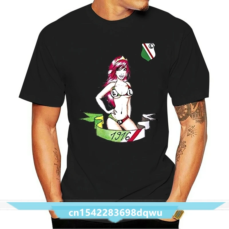 Men T shirt Hot Tshirt Legia Warszawa Warsaw Poland Green Tee Soldier 17 funny t-shirt novelty tshirt women