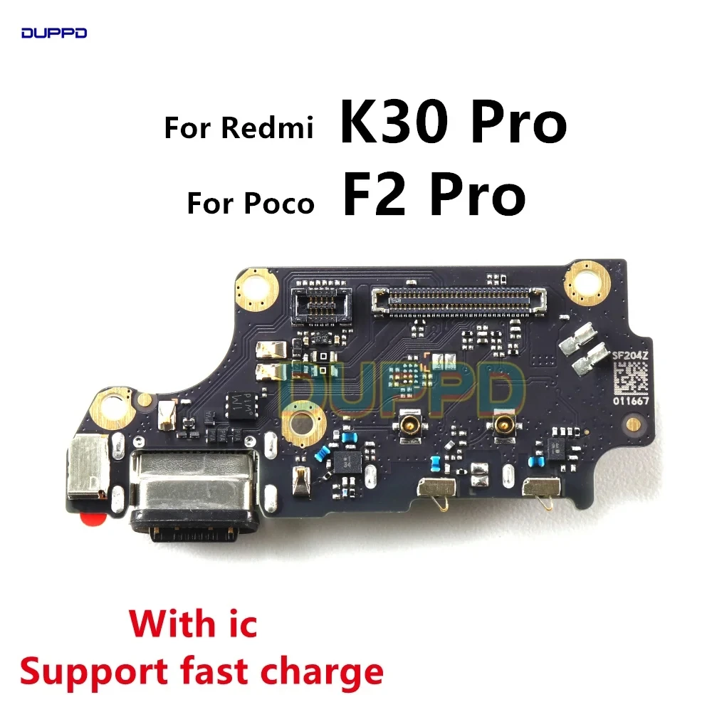 USB Charge Board Charging Port Dock Connector Flex For Xiaomi Mi Poco F2 Pro Redmi K30 Pro Replacement Spare Parts