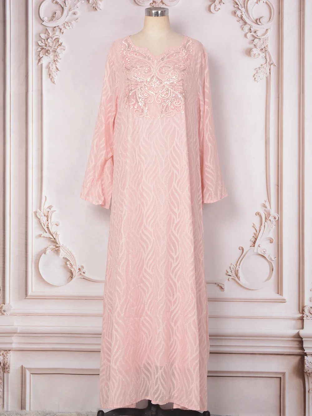 

Ид Джеллаба с блестками Abbayas Дубай Кафтан Женское мусульманское платье Турция Кафтан Марокканский женский халат Марокко Ислам Джалабия Вечернее платье