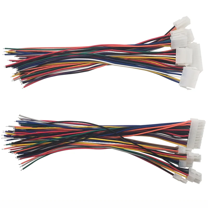 2PCS 30CM 5556 5557 5559 2*2/3/4/5/6/8/10/12 PIN Connector Male Female Plug with Wire Cable 4.2MM PITCH 18AWG 2X3/2X4/2X5/2x6P