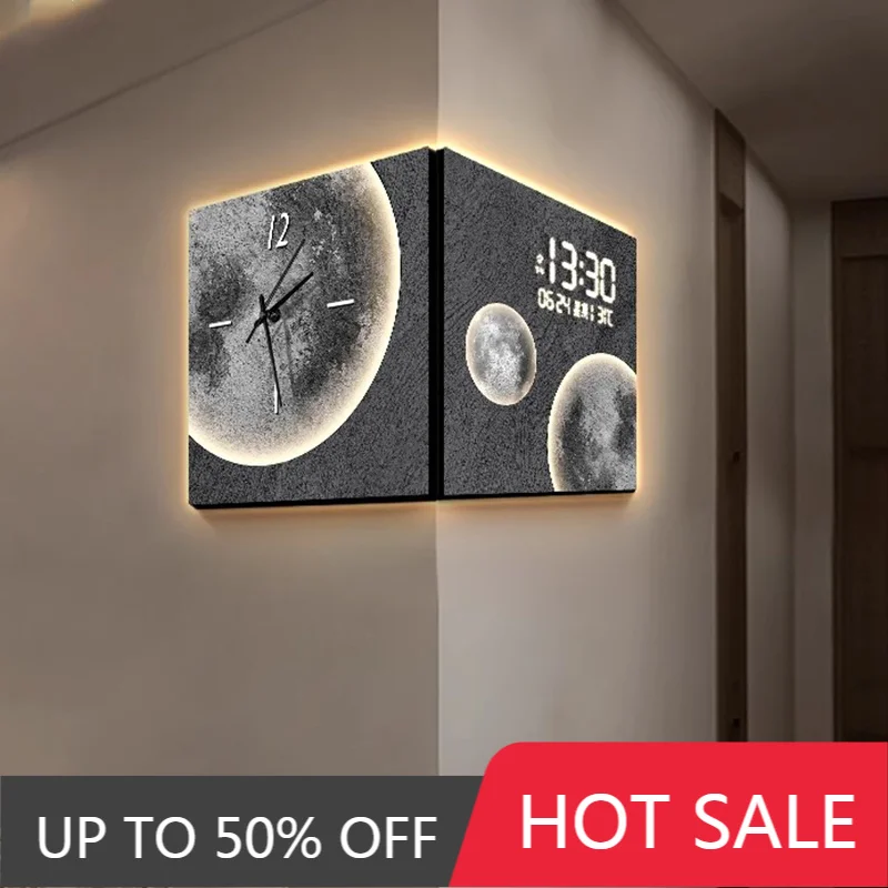 Led Digital Wall Clocks Modern Creativity Decor Wall Clocks Stylish Home Accessories Clock Gaming Room Decoration Clock Interior