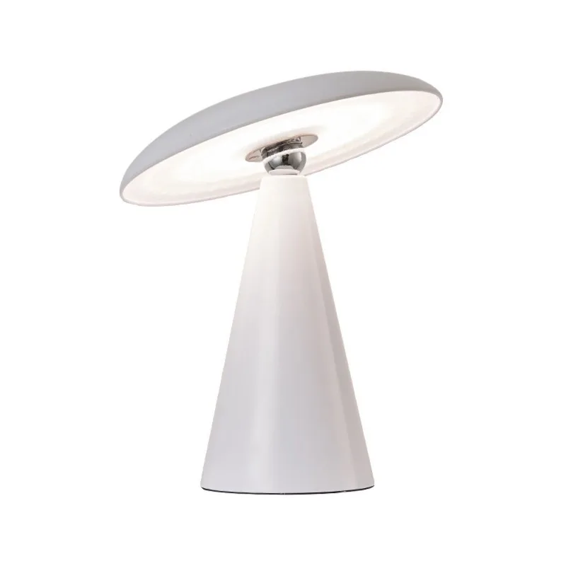 Charging/power supply dual-purpose eye protection LED mushroom lamp, Ming and Qing classical simple bedroom bedside