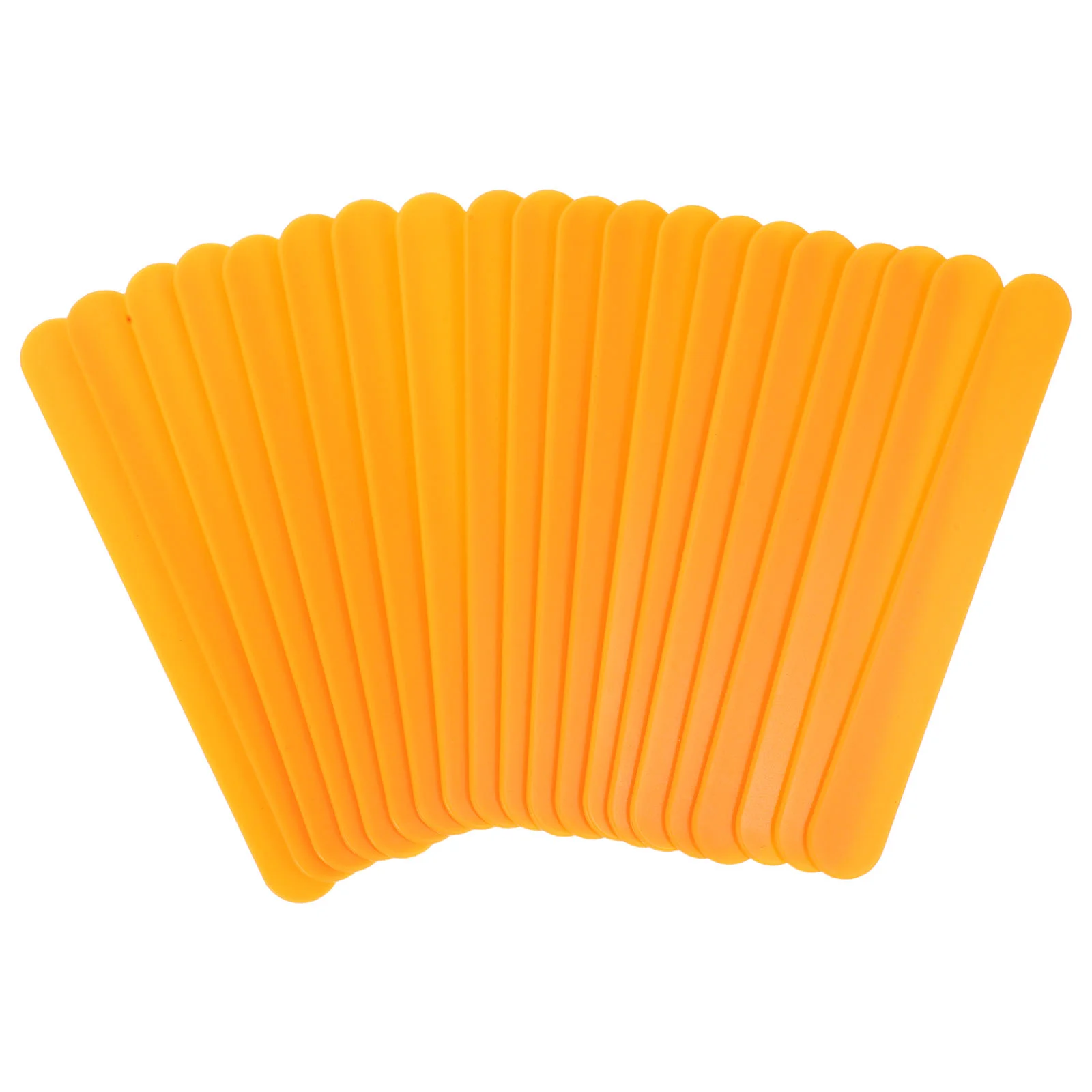 20 Pcs Spatula Pediatric Tongue Plastic Depressor Instruments Spatulas Orange Probe Paddles Suppressor Child